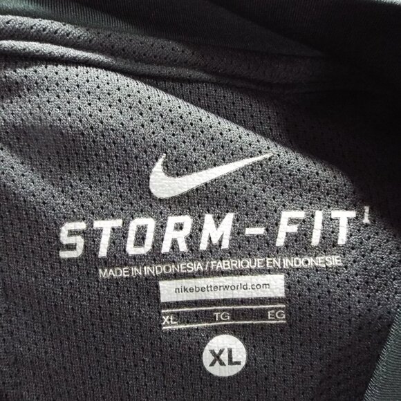 Nike Men's Storm Fit Quarter Zip Charcoal Gray Windbreaker Airforce Academy XL - Picture 9 of 9